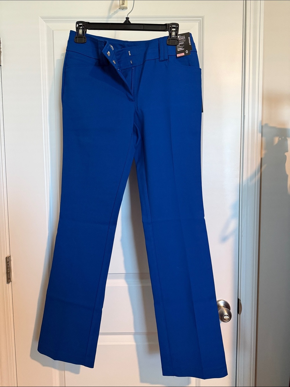 New York & Company Electric Blue Barely Boot-Cut Pants
